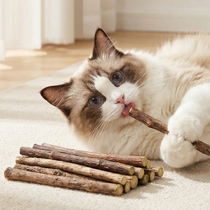 Bastoncini di Silvervine Ecologici per Gatti, con Logo Personalizzato, Sicuri da Masticare, Stimolanti la Salivazione, Bastoncini di Matatabi per Gattini, Giocattolo per Gatti con Catnip - Product Image 5