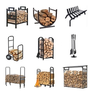 <span class=keywords><strong>Chariot</strong></span> à bûches à <span class=keywords><strong>bois</strong></span> pour extérieur et intérieur pour ensembles et accessoires de cheminée - Product Image 5