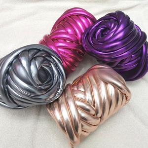Lüks Metalik Kalın Tüp İplik 1000g Jumbo Skein %100 Polyester Büyük Ev Dekorasyonu Halıları ve Yastıkları için - Product Image 4