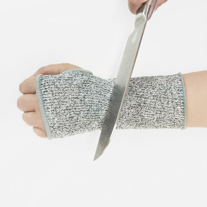 Junmu Cut-Resistant Arm Sleeve 18cm With Thumb Hole Level 5 HPPE Construction Industry Protection - Product Image 1