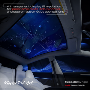 Película Fotoeléctrica OMTD Personalizable para Techo Panorámico, Película LED con Patrón de Cielo Estrellado para Decoración Interior de Automóviles - Product Image 2