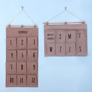 Organisateur suspendu à 6 poches pour stylos et fournitures de maternelle, à accrocher sur la porte - Product Image 3