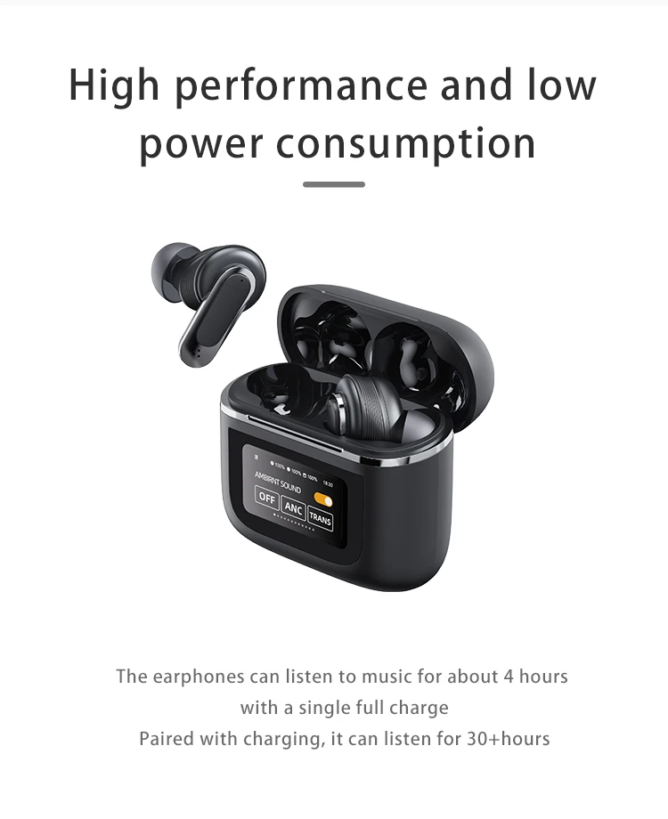 イヤホン YX27イヤホンLEDフルカラー液晶ディスプレイタッチスクリーン