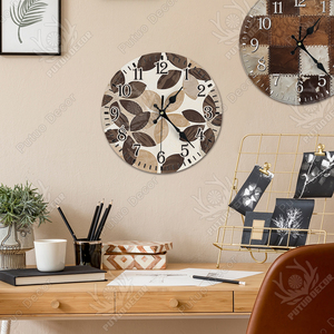 Putuo Décor Bohème Motif Africain Rond Bois <span class=keywords><strong>Horloge</strong></span> <span class=keywords><strong>Murale</strong></span> Motif Rustique Salon Chambre <span class=keywords><strong>Horloge</strong></span> <span class=keywords><strong>Murale</strong></span> Décor - Product Image 6
