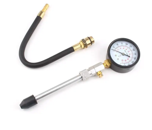 Kit de test de manomètre de cylindre automobile 0-300 Psi, kit de testeur de <span class=keywords><strong>compression</strong></span> <span class=keywords><strong>unique</strong></span> pour moteur à essence, kit d'outils d'entretien automobile - Product Image 4