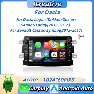 Autoradio Android per Dacia Logan <span class=keywords><strong>Dokker</strong></span> Duster Sandero <span class=keywords><strong>Lodgy</strong></span> 2012-2017 Renault Captur Symbol Autoradio Carplay GPS di navigazione - Product Image 2