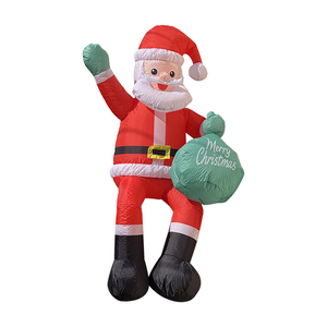 Santa <span class=keywords><strong>Claus</strong></span> Inflable de 6 Pies con Bolsa de Regalos, Decoración LED para Jardín, Patio y Fiestas Navideñas - Product Image 3