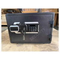 Caja Fuerte Electrónica Biométrica con Huella Dactilar, Resistente al Agua y al Fuego (1 Hora), Tamaño Pequeño 30cm de Alto, Certificación ETL
