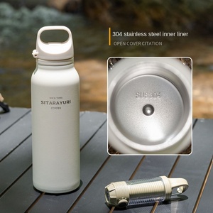 Gourde Isotherme Portable Grande Capacité 600ml en Acier Inoxydable 304, Isolation 6-12h, Design Robuste, pour Hommes et Femmes, Sports de Plein Air - Product Image 1