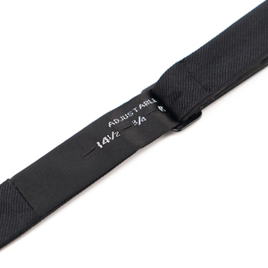 Nœud Papillon Réglable OEM Couleur Unie Noir en Soie pour Hommes, Idéal pour Cérémonies Funéraires - Fabrication Directe Usine - Product Image 3