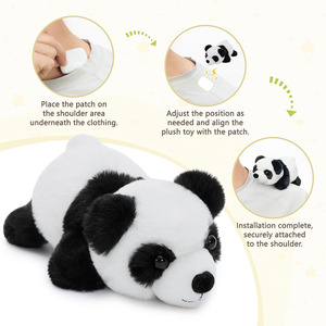 Juego de Peluches Magnéticos Portátiles, Panda y Perezoso de Peluche, Juguete Interactivo para Niños y Niñas, Animal de Peluche con Imán - Product Image 3