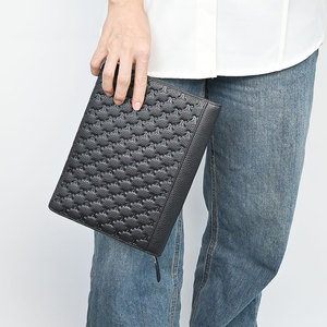 Alta calidad de moda personalizada de gran capacidad Durable Negro hombres mujeres al por mayor de negocios Cartera de piel sintética - Product Image 4