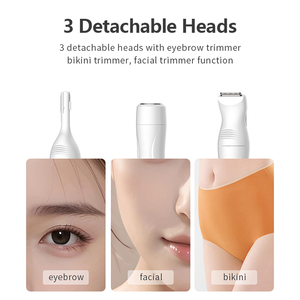 Portable électrique dame rasoir indolore épilateur pour visage lèvres supérieures <span class=keywords><strong>menton</strong></span> pêche Fuzz - Product Image 3