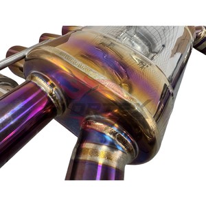 Tubo de escape Vortex Racing Burnt Purple Titanium para BMW F95 F96 X5M X6M S63, piezas de mejora de sonido. - Product Image 4
