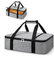 Sac à déjeuner thermique Oxford imperméable, sac isotherme portable, sac à déjeuner extensible, sac de pique-nique de voyage portable