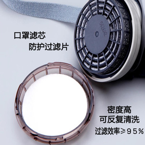 Filtro de Algodón Shigematsu DR28, Protección Contra el Polvo, Tela No Tejida, Accesorio Desechable para Mascarilla Respiratoria - Product Image 2