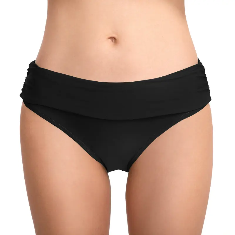 YY060 Black Bikini Bottoms Woman High Waisted Bikini Swim Pants Shorts Bottom Swimsuit Bathing Swimwear Women Swimsuit Tankini