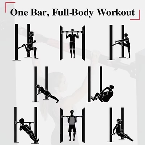 Equipo de Entrenamiento de Fuerza Ajustable para Dominadas, Barra de Dominadas para Marcos de Puerta, Ejercicio de la Parte Superior del Cuerpo - Product Image 3