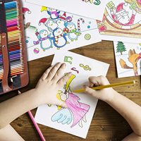 Ensemble de 50 crayons de couleur professionnels Bview Art, crayons de dessin multicolores pour étudiants, artistes, designers