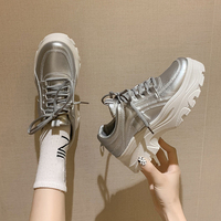 Baskets Chunky Tendance pour Femmes, Chaussures de Sport et de Tennis à Plateforme pour Femmes