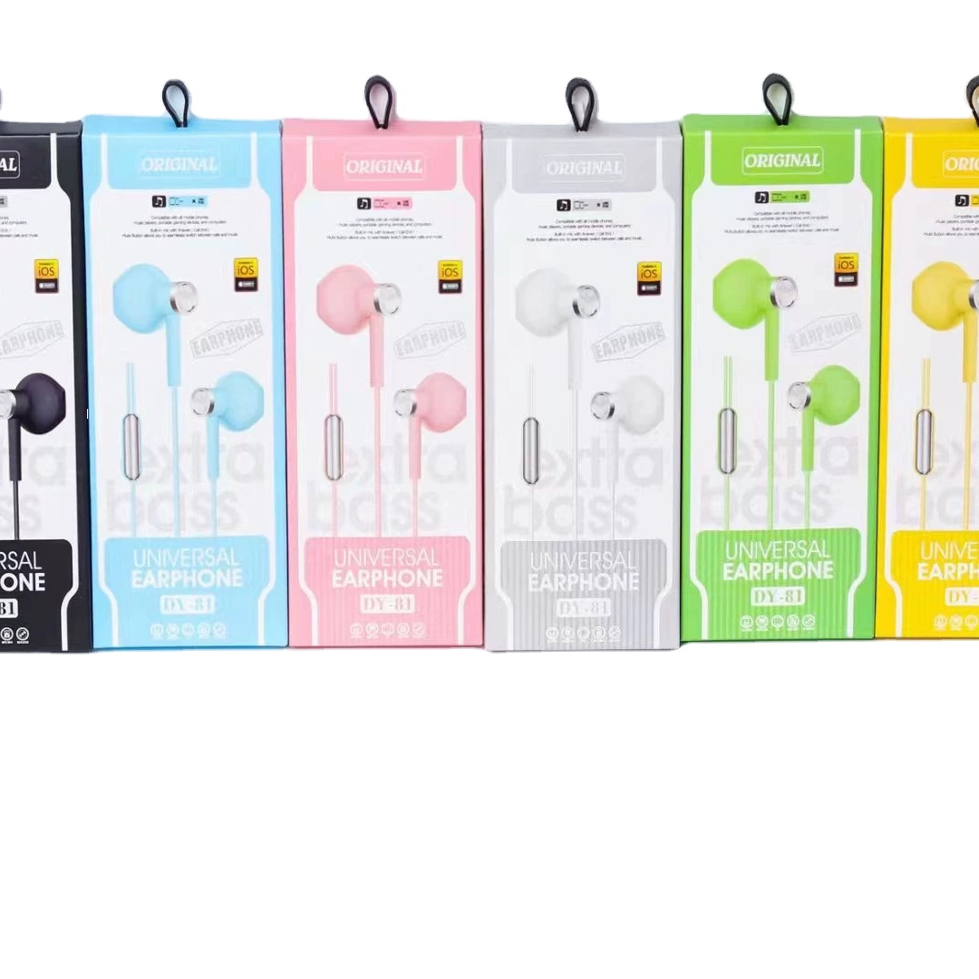 Игровая Спортивная гарнитура DY81 до 89, проводные стерео наушники-вкладыши 3,5 мм для телефона