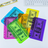 Pochettes de classement en PVC durables multicolores à 6 trous, intercalaires translucides scintillants pour carnets, agendas et organiseurs de documents de bureau
