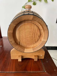 Fûts en bois de chêne de 3 L, barils de whisky en chêne de 3 L, baril de chêne ancien sans doublure - Product Image 3
