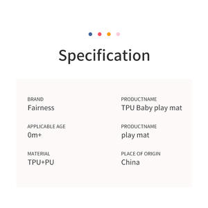 הגינות tpu קצף הרצפה לשחק מחצלות תינוק שאינו רעיל לסביבה קיפול משחק מחצלת - Product Image 6
