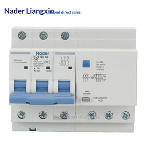 Interruptor de Protección de Corriente Residual Shanghai <span class=keywords><strong>Liangxin</strong></span> NDB1LE-63 Tipo C 1PN Protección Contra Cortocircuitos y Fugas 2P - Product Image 4