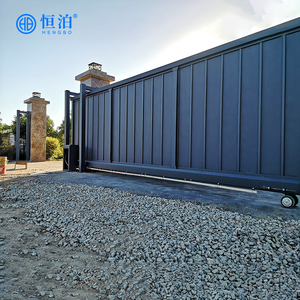 Металлические промышленные главные раздвижные ворота, автоматические коммерческие консольные раздвижные ворота, открытый вход, подъездная дорожка, электрические ворота - Product Image 4