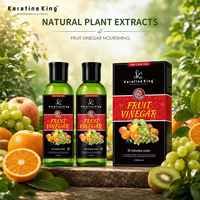 Fruitazijn Haarverf Gel 100ml*2 Zwarte Olie Biologische Fruitzuur Zachte Formule Ammoniavrij Natuurlijke Zwarte Verf