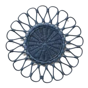 แผ่นรองจานสานจากผักตบชวาทรงกลมสไตล์โบฮีเมียน ปี 2025 น้ำหนักเบา สำหรับงานแต่งงาน - Product Image 3