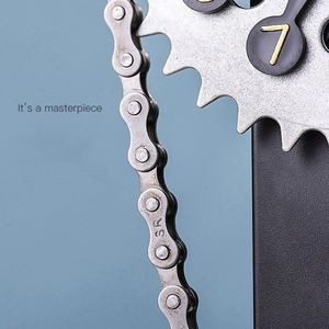 Horloge de sol moderne à engrenages rotatifs, design Art Déco en forme de chaîne en fer, affichage à aiguilles, cadeau d'anniversaire - Product Image 5