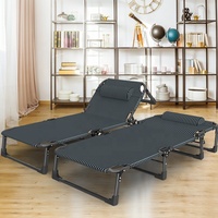 Lit pliant en acier léger et portable pour l'extérieur, nouveau design, lit pour le camping, la plage, utilisation d'urgence