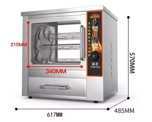Four électrique commercial à gaz pour rôtissoire à poulets Four de cuisson sur terrasse pour hôtel, restaurant, usage domestique Noyau de <span class=keywords><strong>moteur</strong></span> - Product Image 3