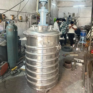 Tanque reactor de acero inoxidable de gran capacidad con sistema agitador de accionamiento superior para operaciones de mezcla continua - Product Image 1
