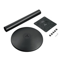Pied de table en acier au carbone noir, style incliné tridimensionnel, moderne et minimaliste, pour café, restaurant, bar
