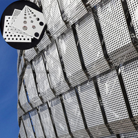 Panneaux muraux décoratifs en aluminium pour l'extérieur, panneaux muraux insonorisants, panneaux de façade pour les projets extérieurs des bâtiments