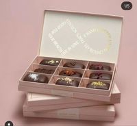 Caja de Regalo de Cartón Rígido con Tapa Deslizante de Lujo y Logotipo Personalizado, Caja de Papel Plegable para Dulces, Chocolates, Pasteles y Regalos