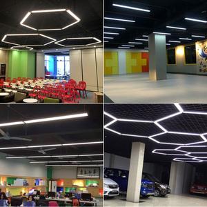 Prezzo di fabbrica a montaggio superficiale smddecorativo anello LED lampada a sospensione 4ft 5ft 40w 50w Led lampadario per <span class=keywords><strong>ufficio</strong></span> diretto e indiretto - Product Image 4