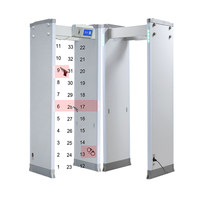 Détecteur de métaux à passage piétonnier Safeagle SE3308 avec 33 zones de détection et moniteur caméra