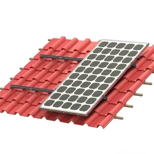 批发价太阳能电池板屋顶安装支架系统瓦屋顶太阳能安装系统