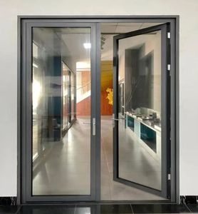 Porte d'entrée de luxe de style américain, anti-effraction, pour villas et maisons jumelées - Design durable et élégant, protection contre les ouragans - Product Image 5