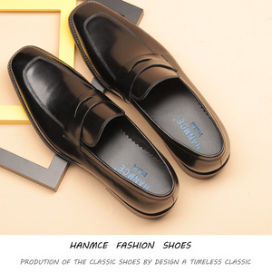 Chaussures de luxe sans lacets pour hommes Bonne qualité Chaussures de bureau en cuir véritable <span class=keywords><strong>français</strong></span> hommes Mocassins Chaussures formelles personnalisées élégantes hommes - Product Image 3