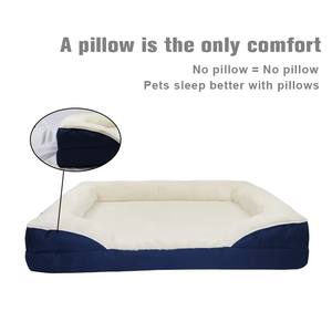 Cama ortopédica para perros, espuma viscoelástica, rectángulo clásico, funda de terciopelo Extra grande mediana, extraíble, lavable para perros y gatos, uso para la vida - Product Image 3