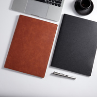 Carpeta de cuero pu A4 personalizada para conferencias, carpeta ejecutiva de negocios para hotel, portafolio con soporte para bolígrafo