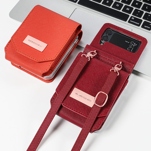 Funda VIETAO para Teléfono Móvil Z Flip <span class=keywords><strong>43</strong></span> con Correa de Hombro Tipo Cartera, Diseño de Lujo, Antigolpes y Soporte para Teléfono - Product Image 3