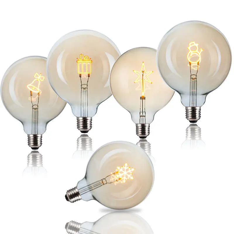 家庭用ライト装飾LEDフィラメントランプクリスマス装飾カラーLED電球E27フィラメントLED電球