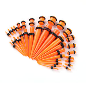Zesen Fashion Designer 50 Peças Set Cone Brincos-Acrílico Piercing Jóias Canal <span class=keywords><strong>Taper</strong></span> <span class=keywords><strong>Ear</strong></span> Expansão - Product Image 6