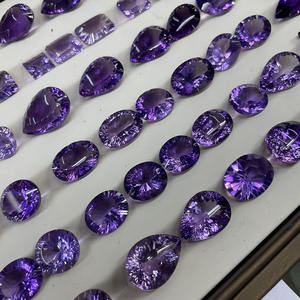 Großhandel Natürlicher Amethyst im Ovalschliff Facettierte Edelsteine Edelstein Cabochons & Geschliffene Steine mit Hoher Karatzahl Cabochon Handarbeit Ring DIY - Product Image 4